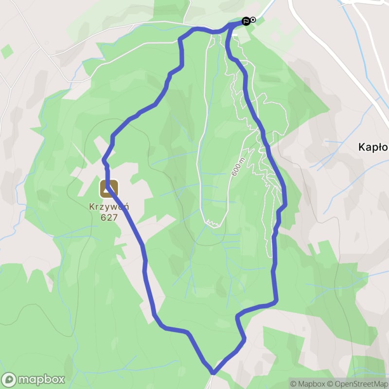 Wymagająca pętla Krzywoń o długości 3,9 km - Rabka-Zdrój