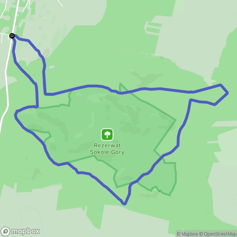 Umiarkowana wędrówka po Górach Sokolich Rezerwat, Olsztyn - 11.1km - Olsztyn