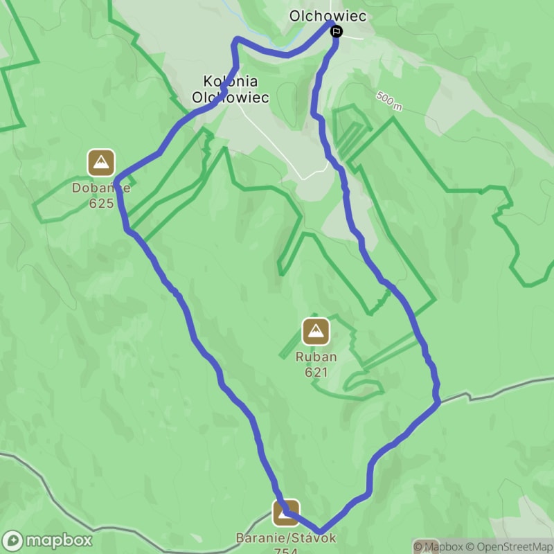 Umiarkowana wędrówka: Ścieżka przyrodnicza Olchowiec (11,2 km, 4:10) - Olchowiec