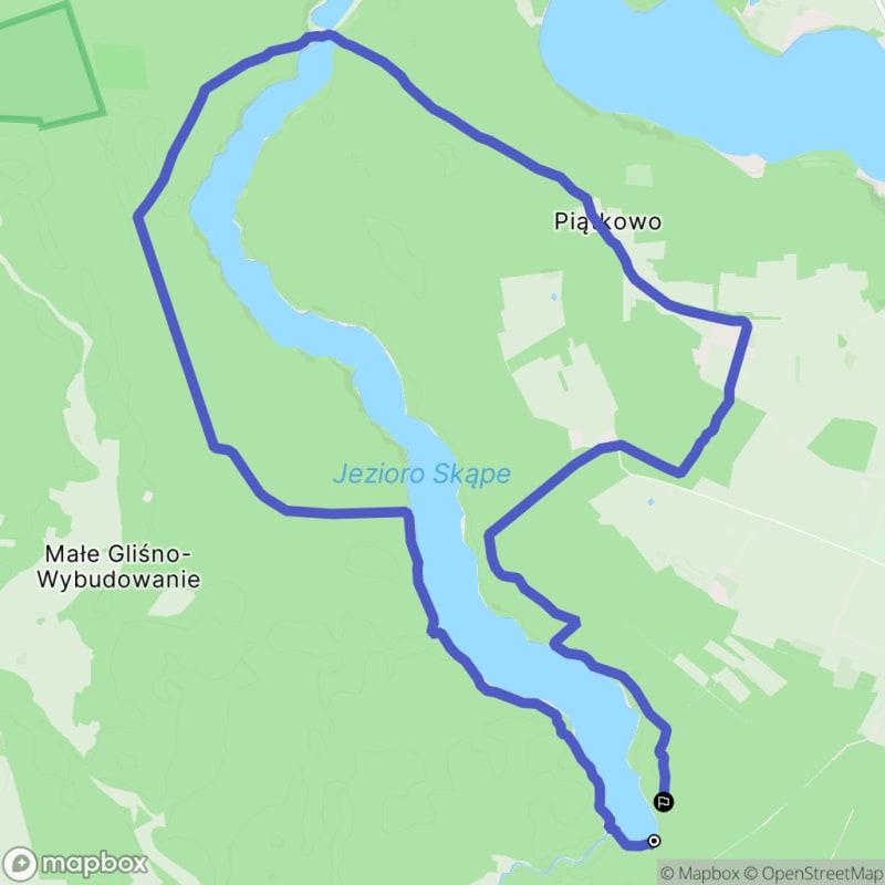 Ścieżka z Brody - przyrodnicza przechadzka o trudnym terenie o długości 14,2 km - Broda