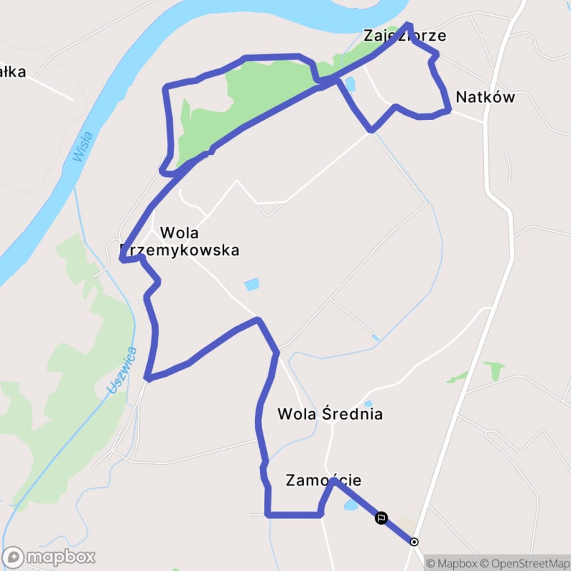 Ścieżka turystyczna z Wola Przemykowskiej, dystans 10,9 km, trudność średnia - Wola Przemykowska