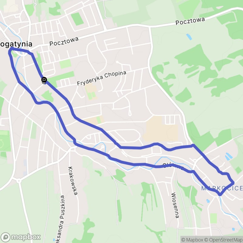 Łatwa 5,6-kilometrowa wycieczka na Kołobrzeskie Wzgórze Obserwatora, Bogatynia - Bogatynia