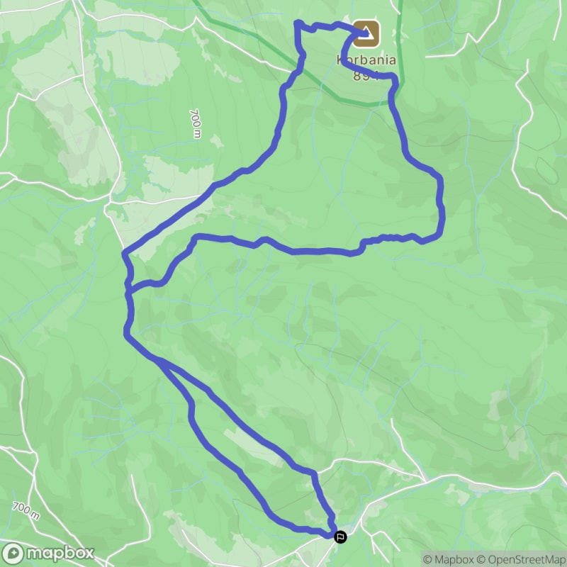 Umiarkowana wędrówka 8,6 km: Łopienka do Korbanii i przełęczy Hyrcza - Łopienka