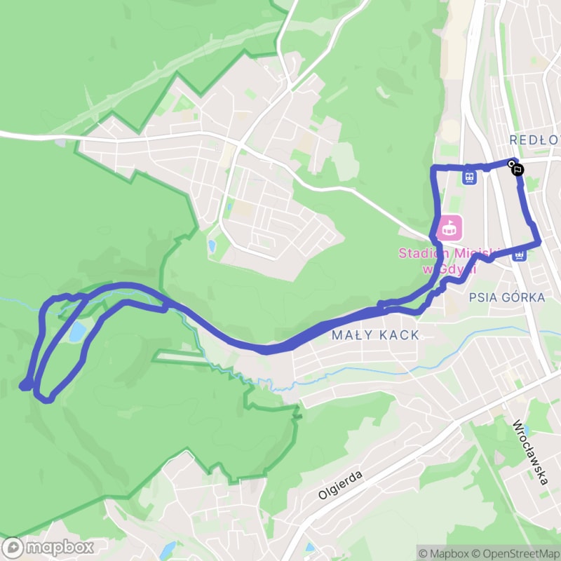 Umiarkowane 11,4 km Wędrówka do Kaczych Łęgów, Gdynia - Gdynia