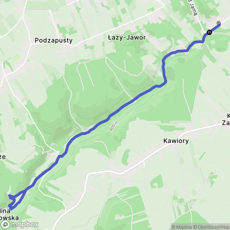 Trudna 6,9-kilometrowa wędrówka: Dolina Będkowska - od Jaskini Nietoperzowej do Brandysówki - Jerzmanowice