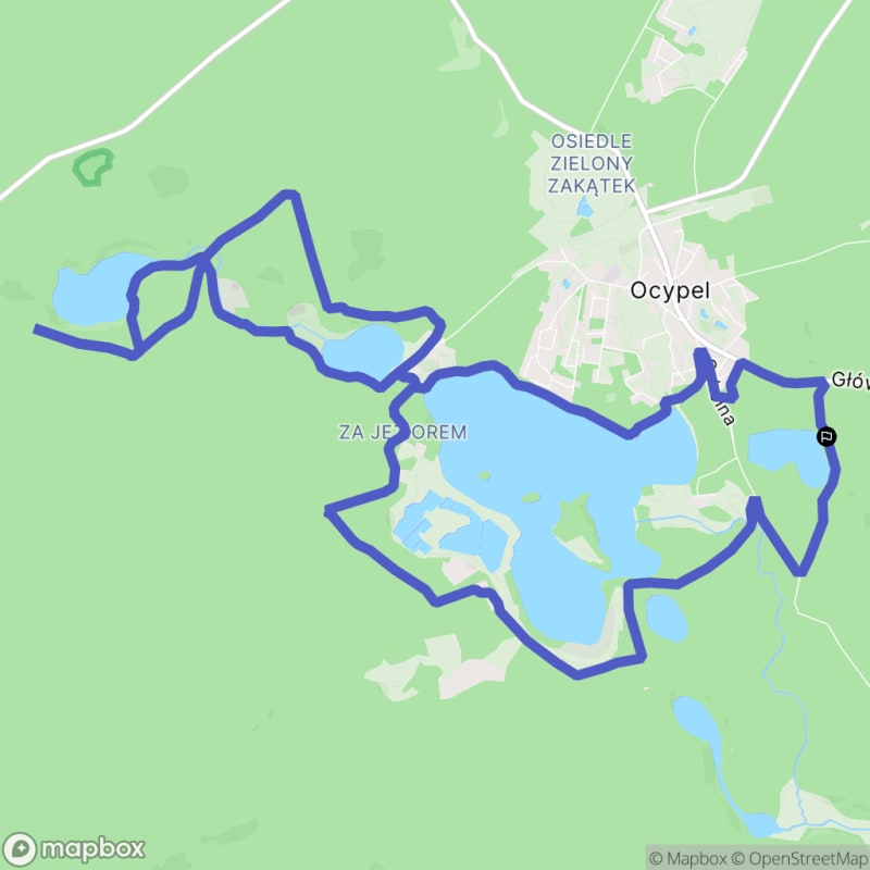 Trudna wędrówka wokół jezior Ocypel - 15,9 km - Ocypel