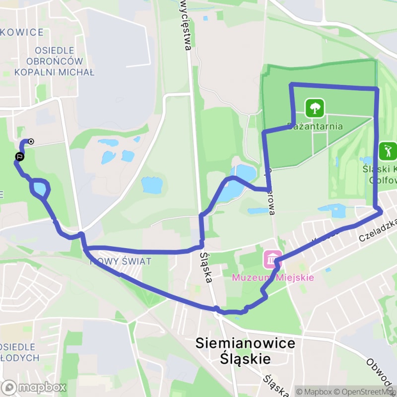 Trudna 8,4-kilometrowa wędrówka: Park Górnik do Parku Tradycji - Siemianowice Śląskie