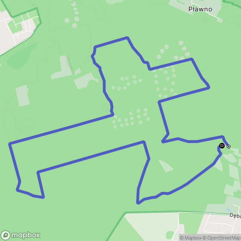 Umiarkowana 13,2-kilometrowa Pętla Maruszka - Ludwikowo, Polska - Ludwikowo