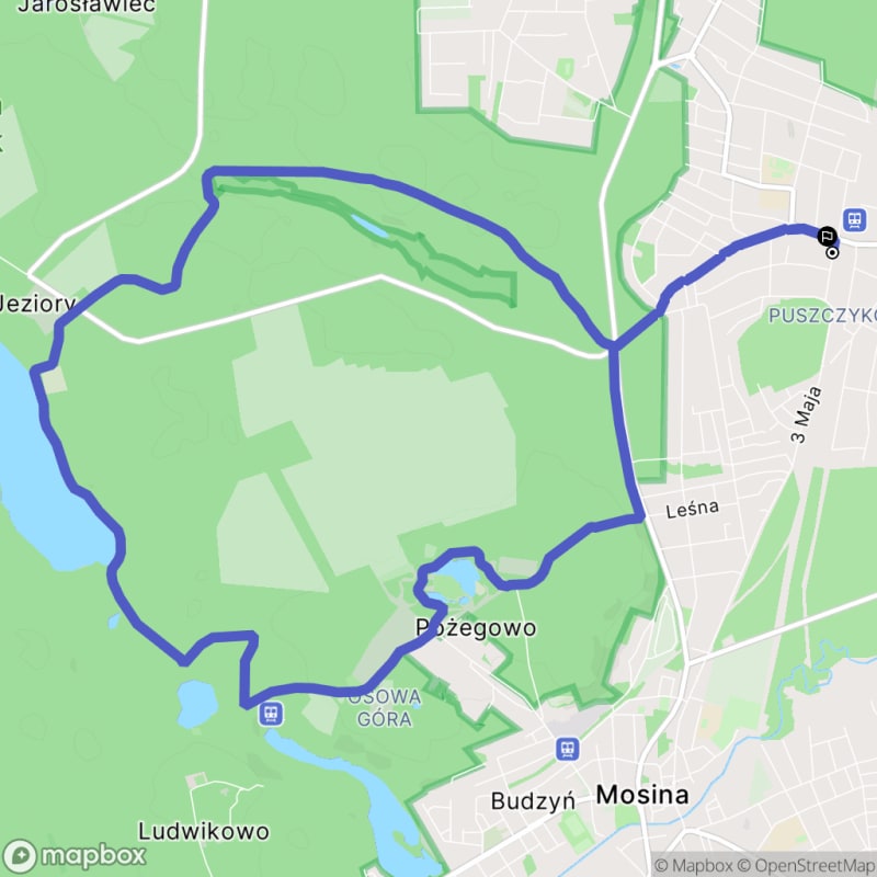 Umiarkowana 13,7-kilometrowa wędrówka z Puszczykowa nad Jezioro Góreckie - Puszczykowo