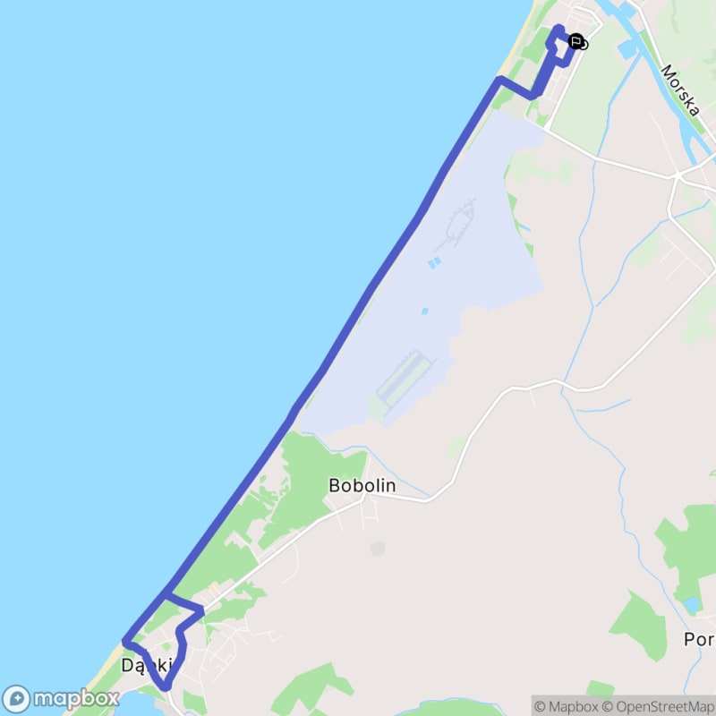 Ciężka 5-godzinna wędrówka plażą w Darłowie - 17,4 km - Darłowo