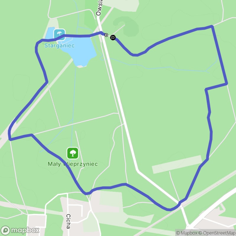 5 km Szlak Pętla Twardy Starganiec - Mikołów