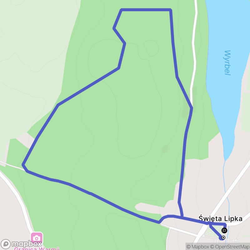 Łatwy spacer 2,8 km w Świętej Lipce - Ścieżka edukacyjna na granicy warmińsko-mazurskiej - Święta Lipka