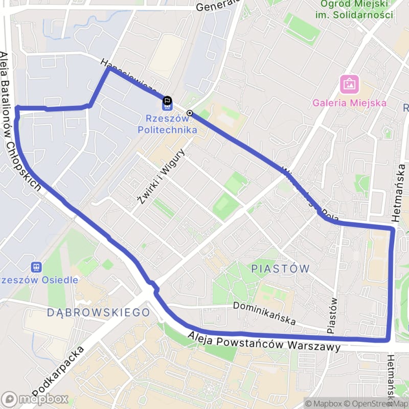 Dookoła rzeszowskich osiedli Piastów i Dąbrowskiego - Rzeszów
