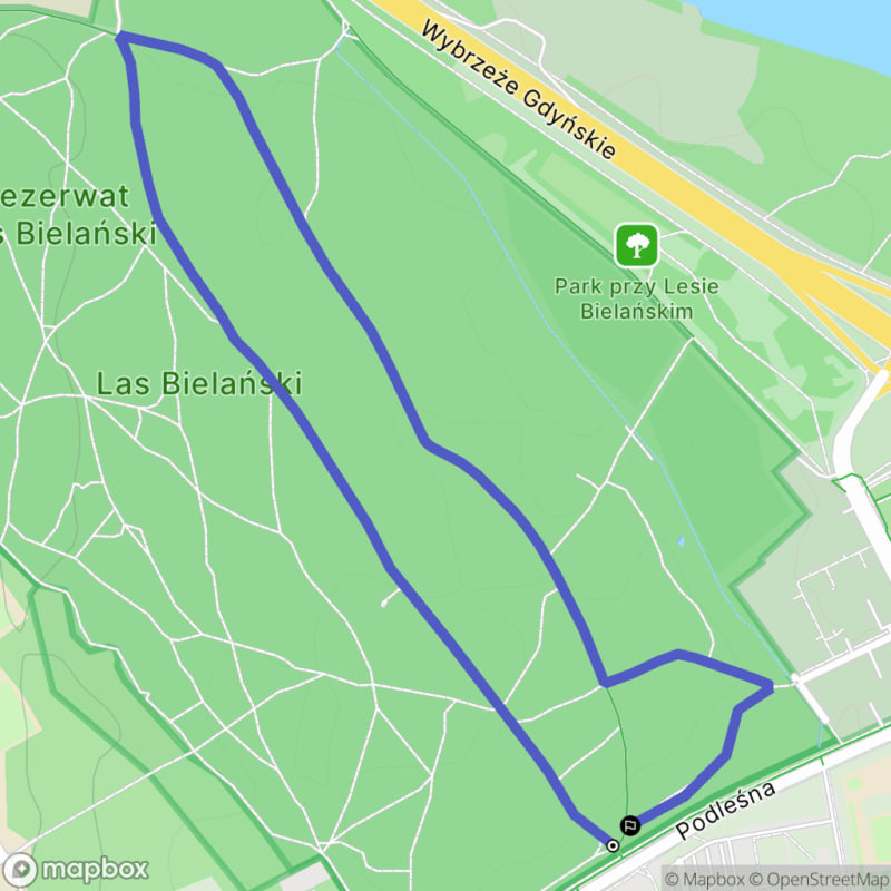 Warszawa Las Bielański ul, Podleśna - Warszawa