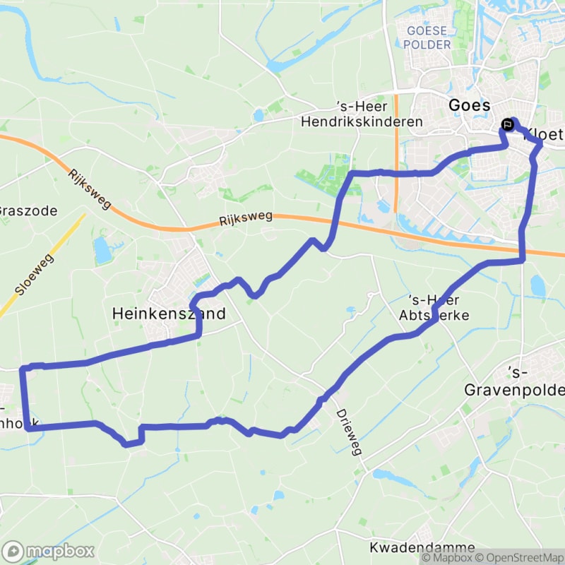 Fietstocht in Zeeland vanuit Goes - Goes