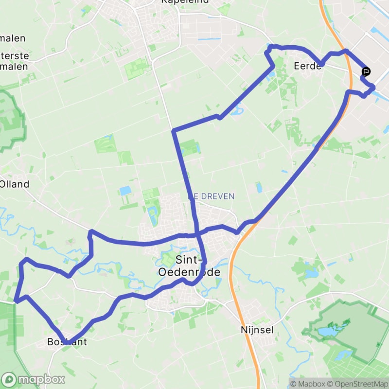 Fietstocht in Eerde, Noord-Brabant - Veghel