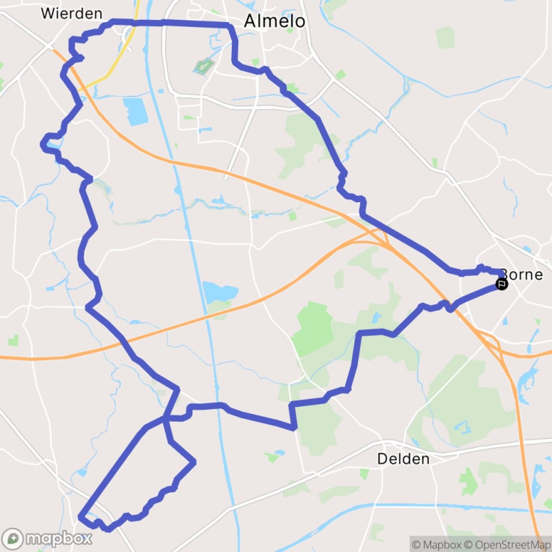 Fietstocht rond Borne, Overijssel - Borne
