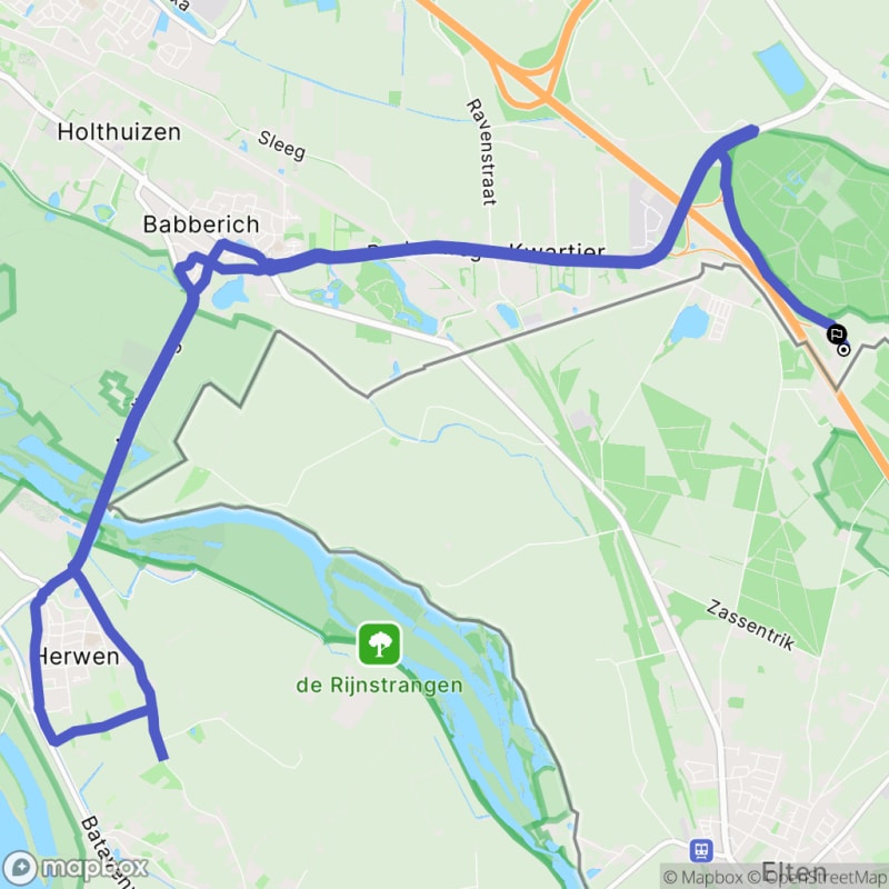 Fietstocht Babberich, Gelderland - Babberich
