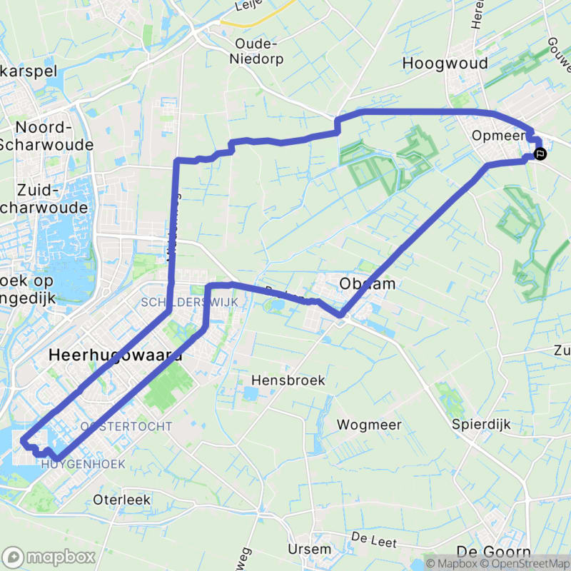 Fietstocht in Spanbroek, Noord-Holland - Spanbroek