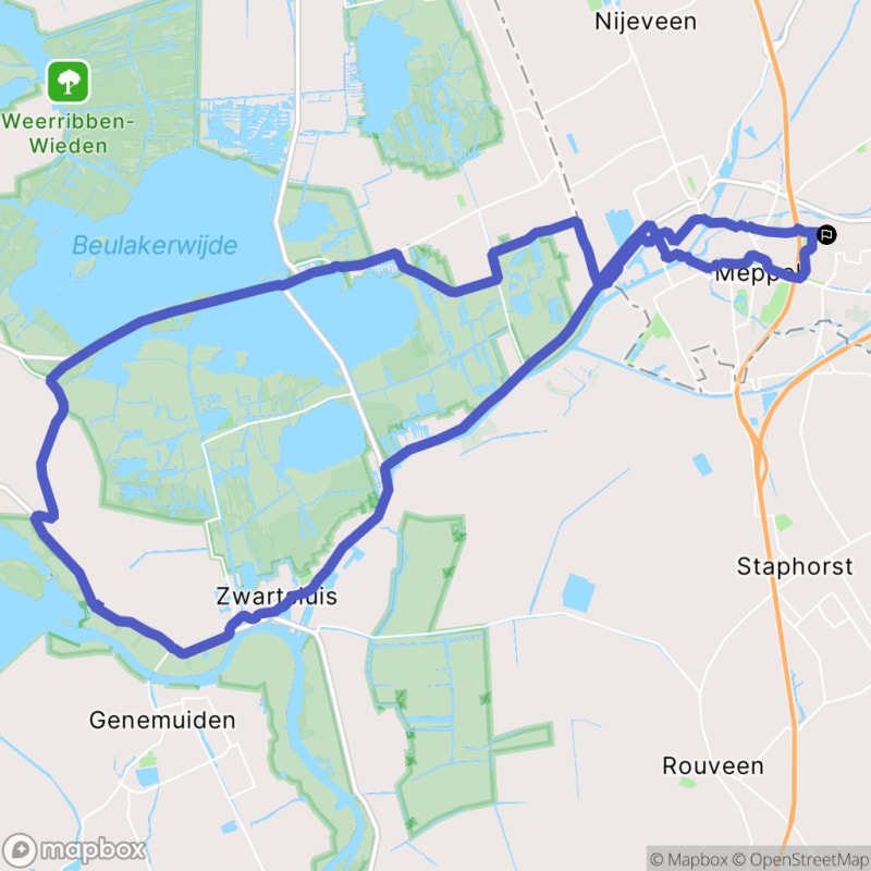 Fietstocht rond Meppel, Drenthe - Meppel