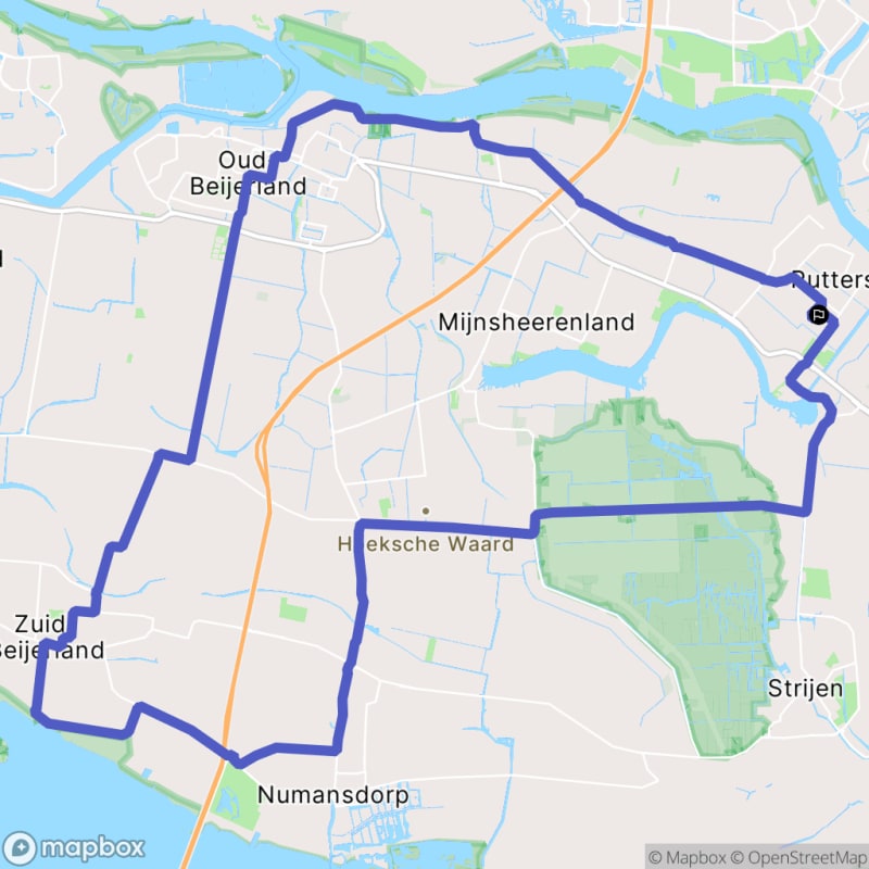 Balade à vélo à Puttershoek, Zuid-Holland - Puttershoek