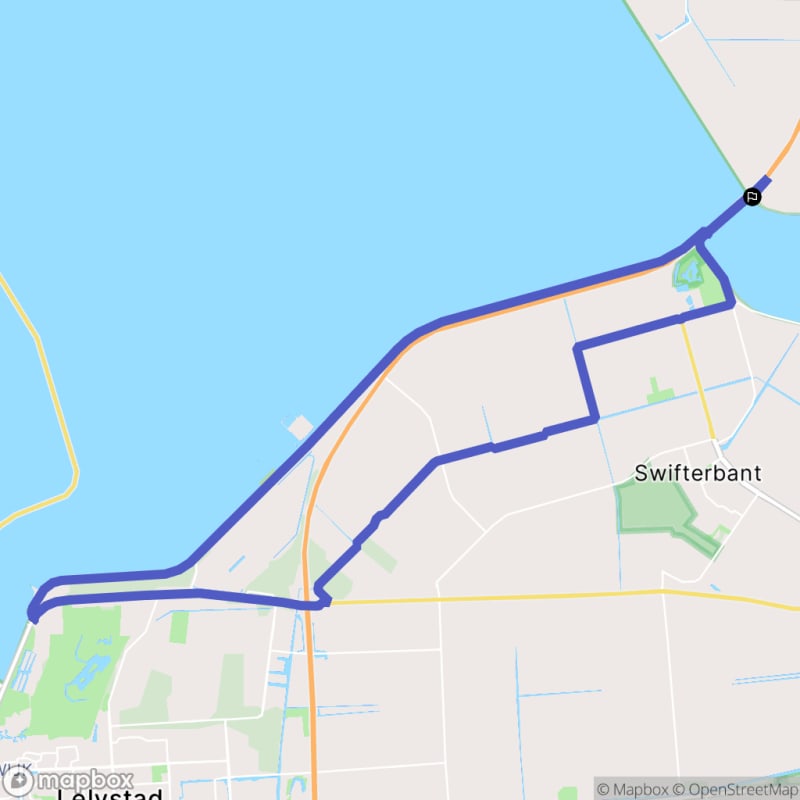 Fietstocht in Nagele, Flevoland - Nagele