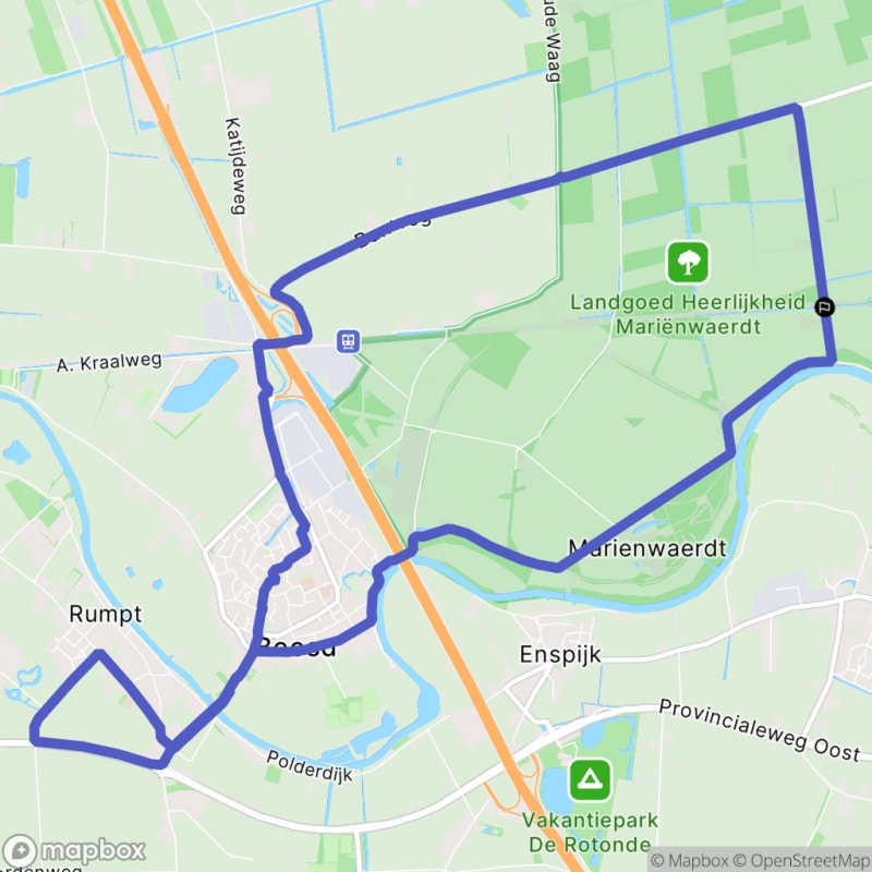 Fietstocht in Tricht, Gelderland - Beesd