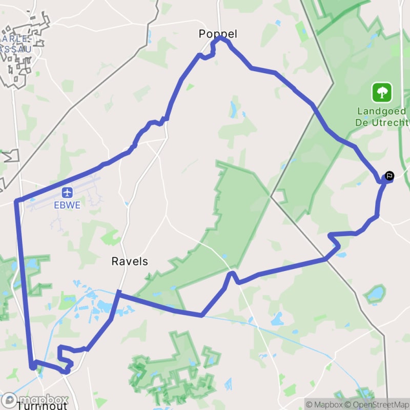 Fietstocht vanuit Kuilenrode, Noord-Brabant - Hooge Mierde