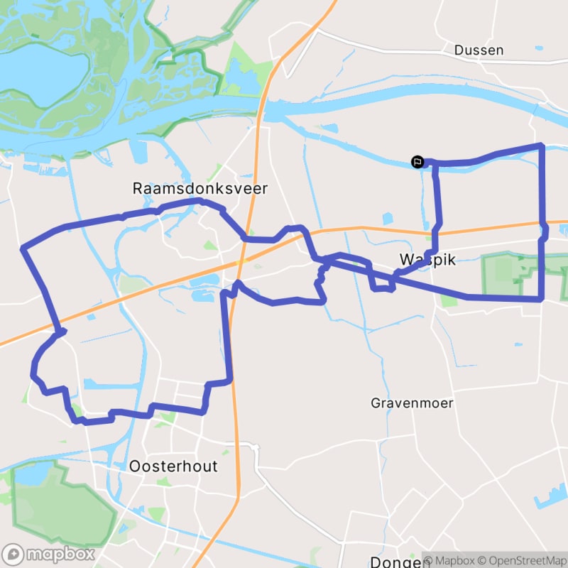 Fietstocht rond de Overdiepse Polder - Waspik