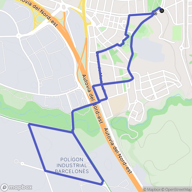 Randonnée nature à Abrera, Catalunya, au départ de Carrer de Pallejà - Abrera