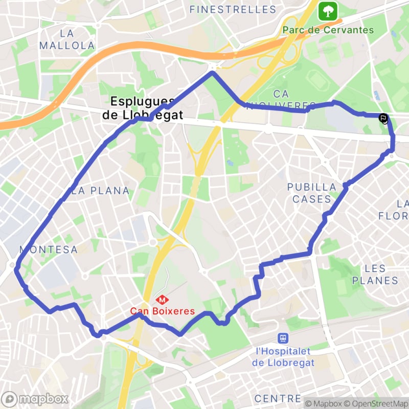 Randonnée urbaine à l'Hospitalet de Llobregat depuis Districte V - L'Hospitalet de Llobregat