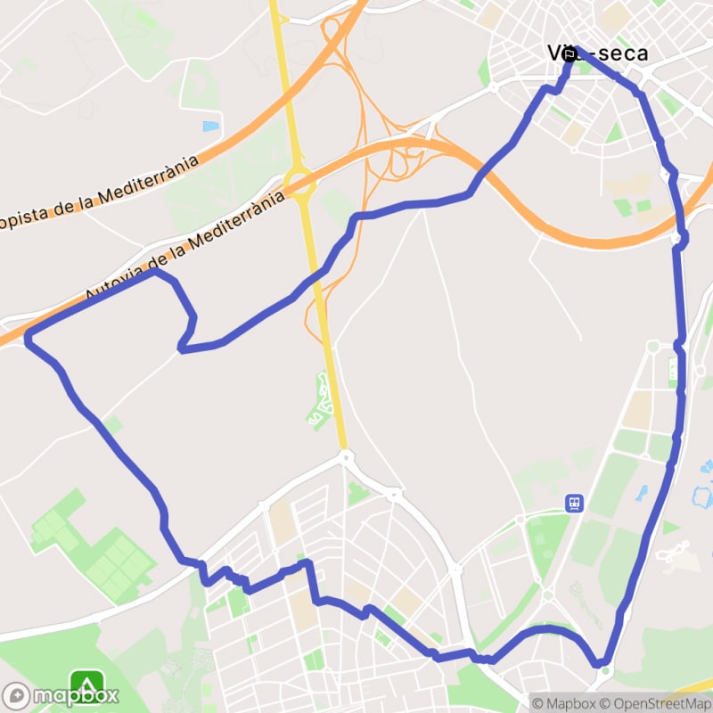 Randonnée à Vila-seca depuis Carrer de Joan Maragall - Vila-seca