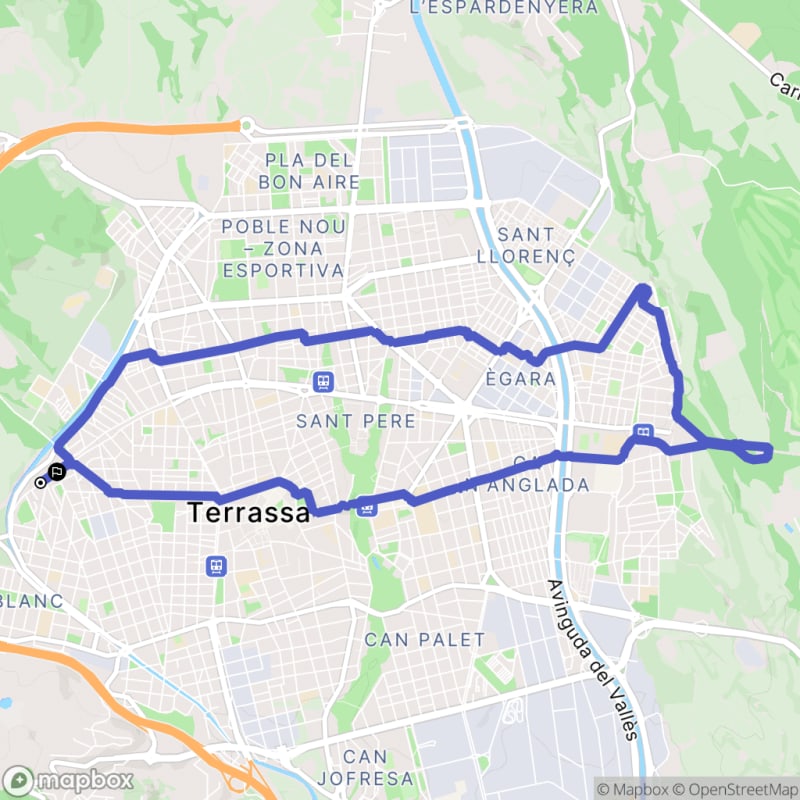 Randonnée à Terrassa au départ de FFCC Barcelona - Lleida per Manresa - Terrassa