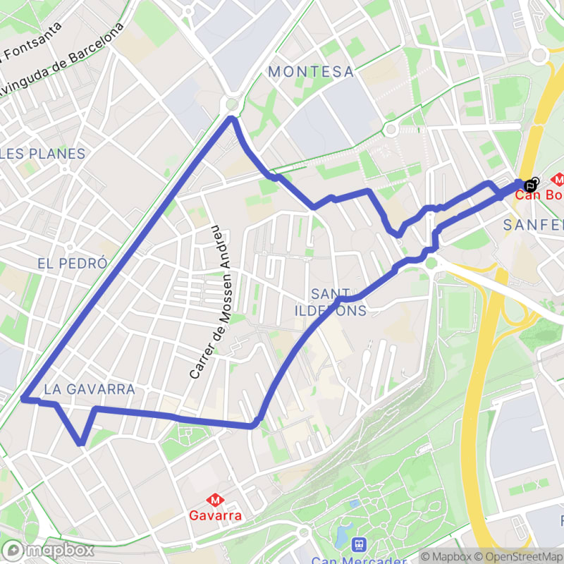 Randonnée à l'Hospitalet de Llobregat au départ de Districte I, L5 - L'Hospitalet de Llobregat