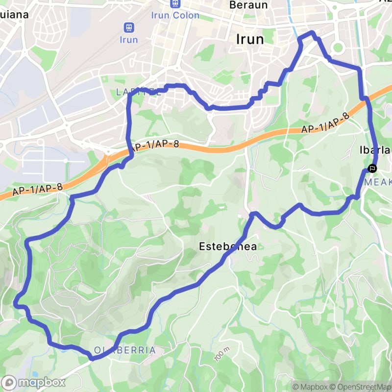 Randonnée au départ d'Arbes, Meaka : Exploration pédestre à Irun, Euskadi