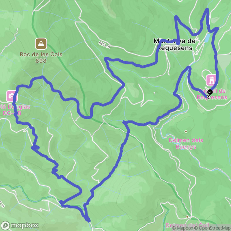 Randonnée à la Jonquera au départ d'els Buenys, Corral Nou, Catalunya - Cantallops