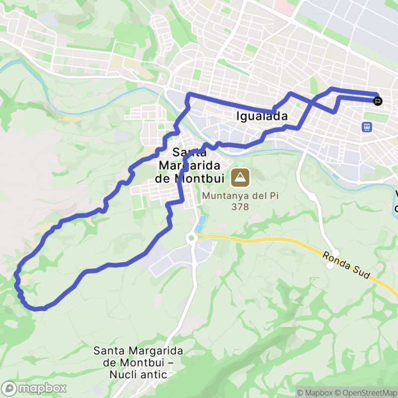 Randonnée à Igualada, Catalunya : Exploration Nature au départ du Carrer dels Crisantems - Igualada