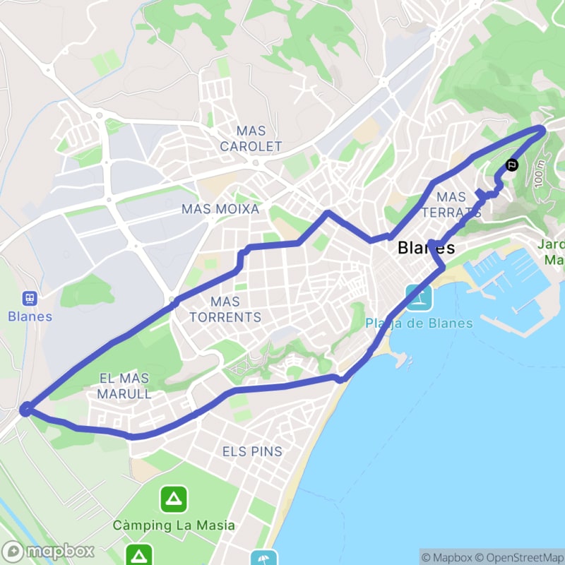 Randonnée à Blanes : Exploration des environs au départ de Carrer de Vidal i Barraquer - Blanes