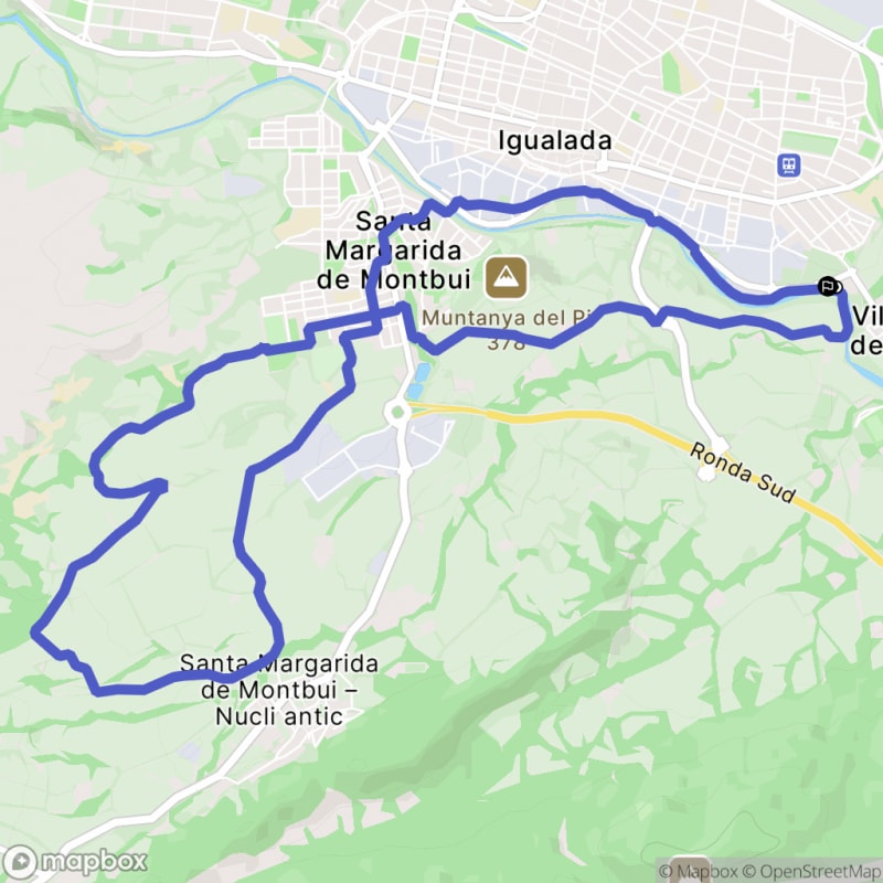 Randonnée à Igualada au départ de Ronda del Rec : Découverte de Catalunya - Igualada
