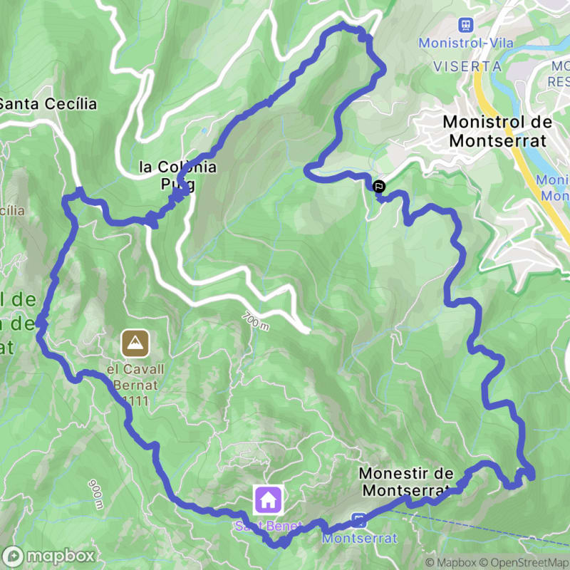 Randonnée à Monistrol de Montserrat depuis Collcabiró - Monistrol de Montserrat