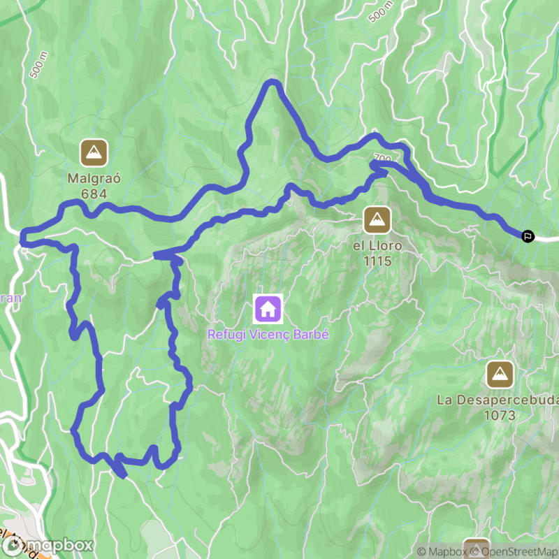 Randonnée au départ de Santa Cecília à Marganell, Catalunya - Marganell