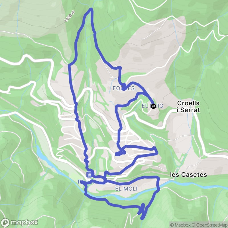Randonnée à Planoles au départ de Croells i Serrat, Eix Pirinenc - Planoles