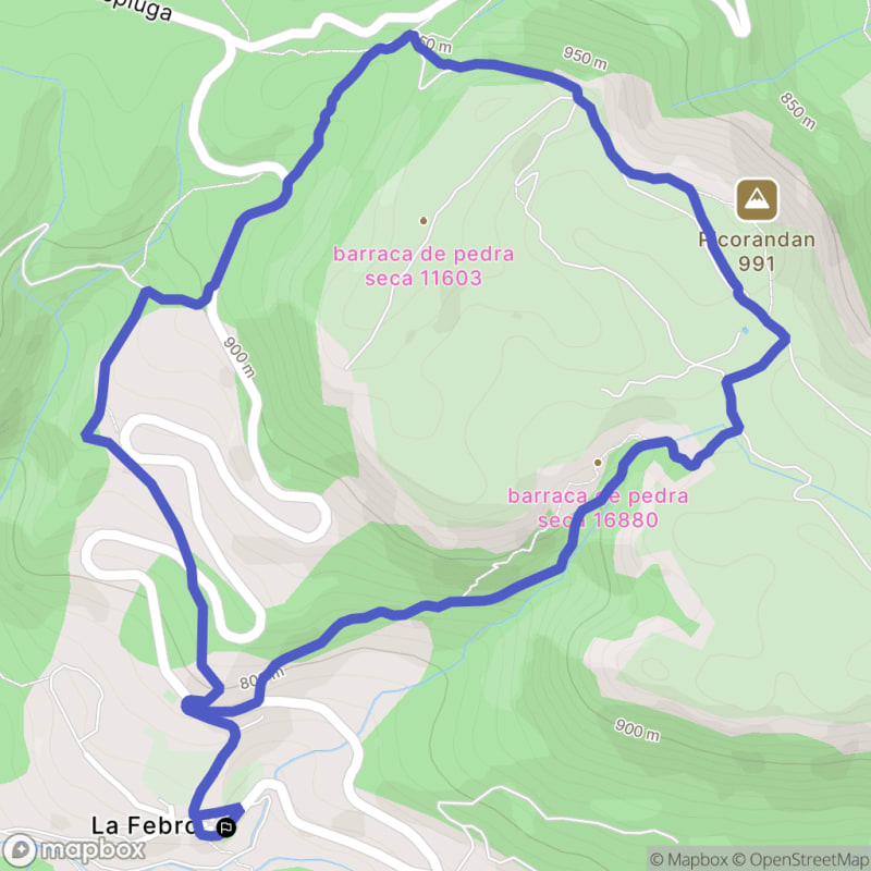 Randonnée au départ du Carrer Safreig à La Febró, Catalunya - La Febró