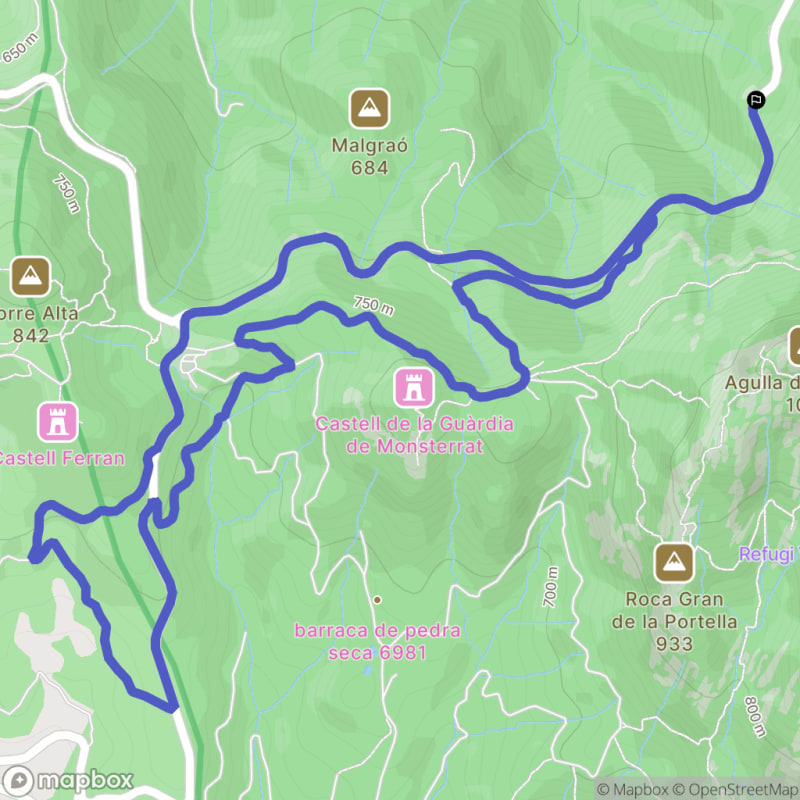 Randonnée à El Bruc au départ de Carretera de Montserrat, Catalogne - El Bruc