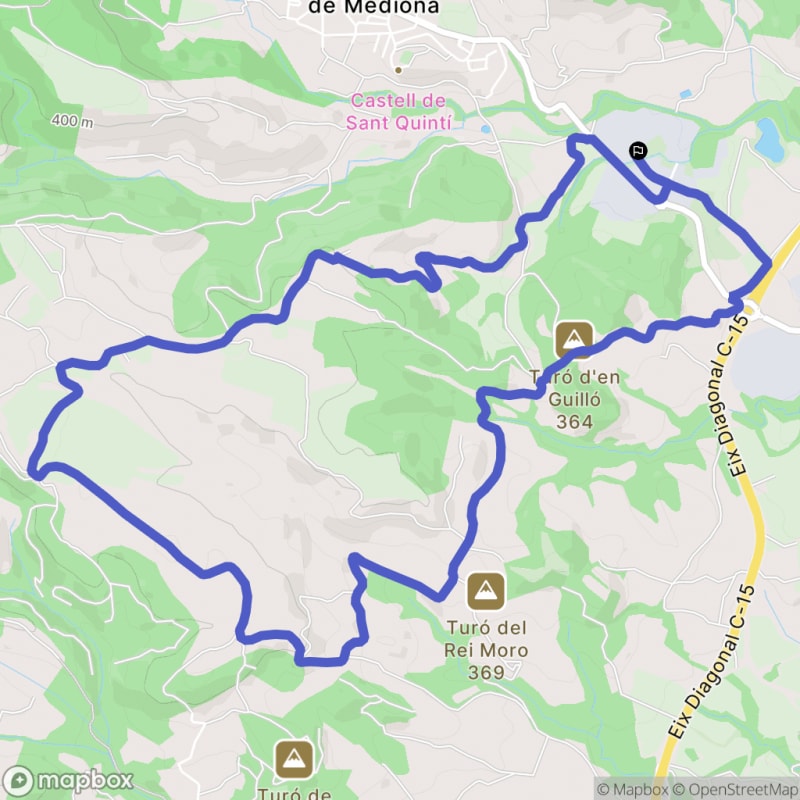 Randonnée au départ du Carrer dels Vinyets à Sant Quintí de Mediona - Barcelona