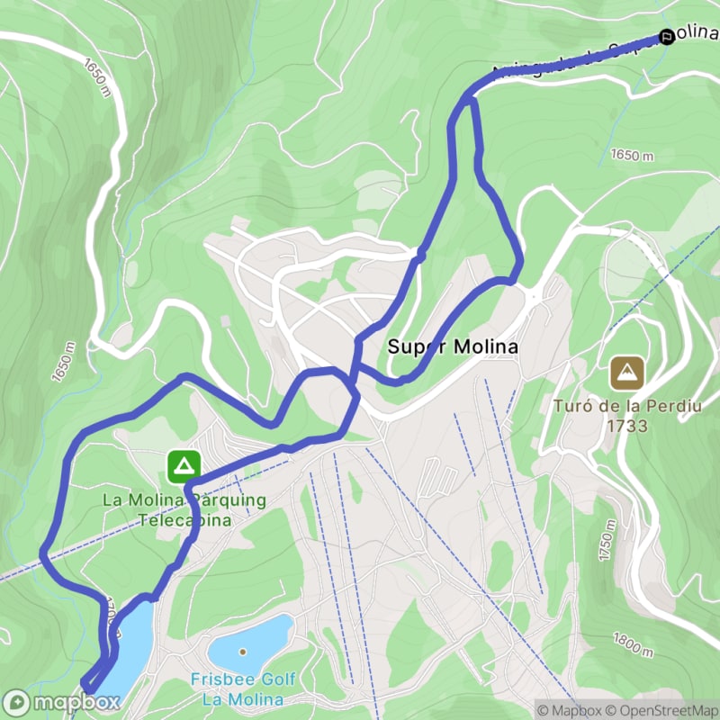 Randonnée au départ de Super Molina vers le lac de la Molina, Alp - Alp