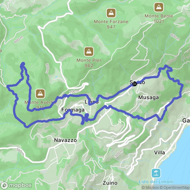 Randonnée au départ de Sasso vers la Valle di San Martino et Dosso Barata - Sasso