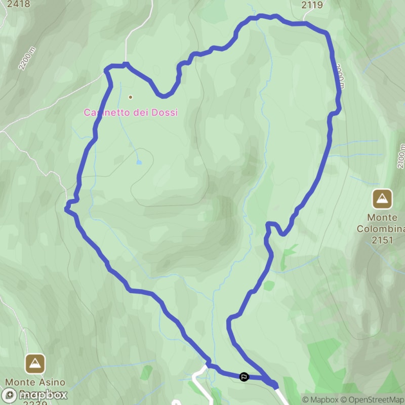 Randonnée au départ de Malga Cadino della Banca vers le Monte Colombina - Breno