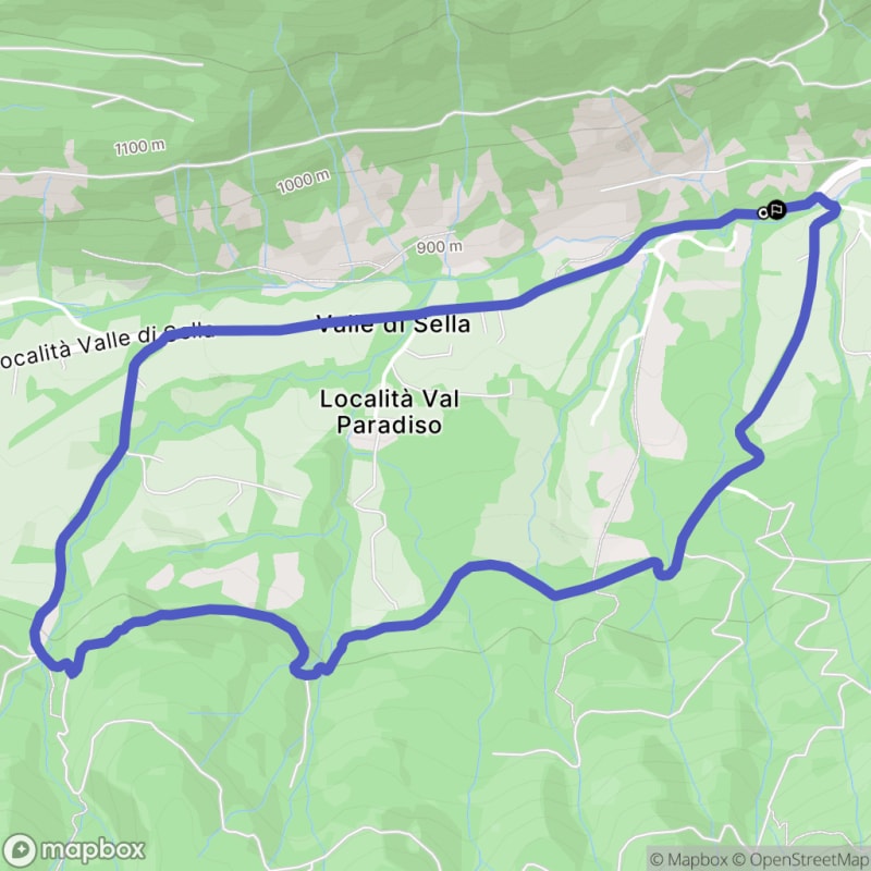 Randonnée nature à Borgo Valsugana au départ de Rio Val dell'acqua