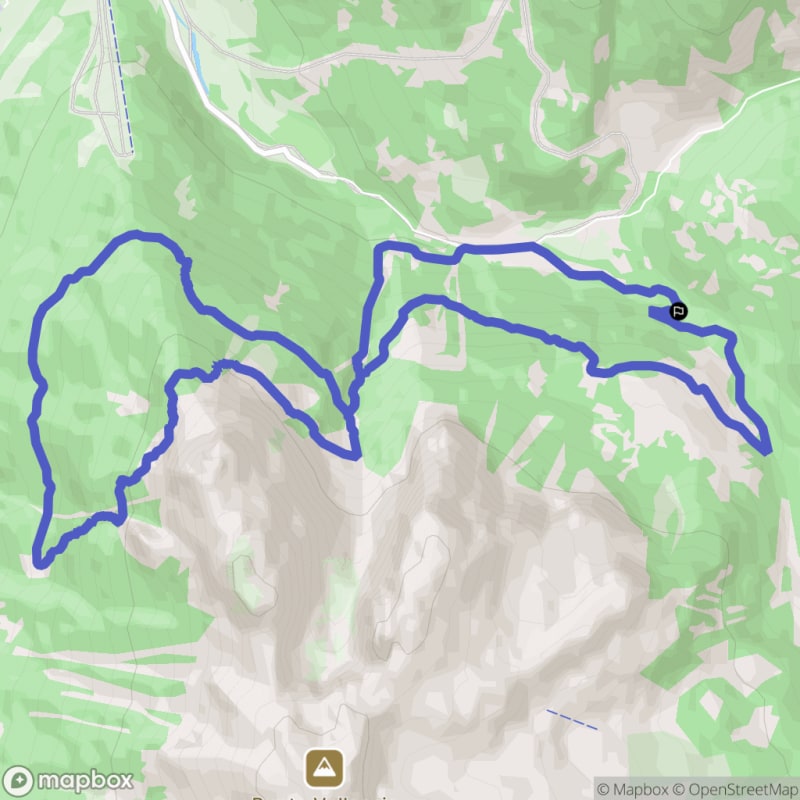 Randonnée au départ du sentiero forestale "I Cei" à San Giovanni di Fassa